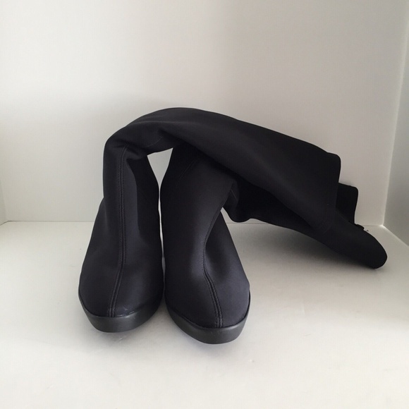 Hogl Women's Gore-Tex Winter Boots High Heel Knee High Round Toe Side Zip 10 - Picture 5 of 16